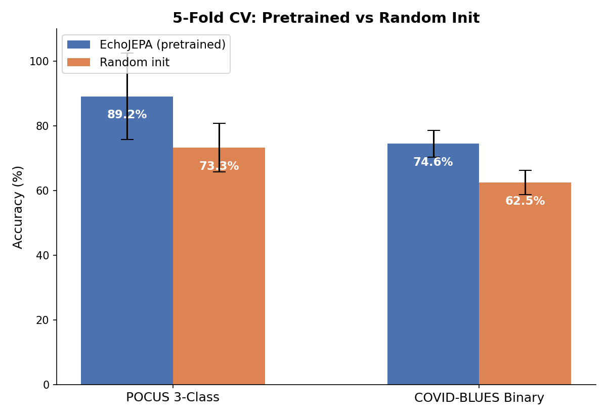 Pretrained vs Random Init comparison